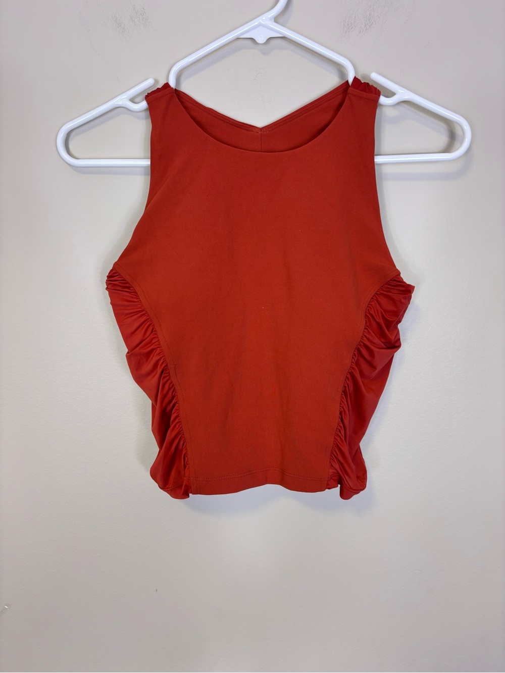 lululemon athletica Cinnamon Red Sleeveless Tank with Side Ruching 6